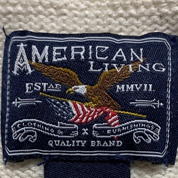 American Living Cream and‎ Red Holiday Cardigan Sweater Sz. 24M (Girls) - Picture 6 of 7